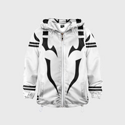Ветровка с капюшоном детская ИТАДОРИ ТАТУ JUJUTSU KAISEN, цвет: 3D-белый