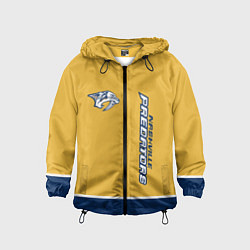 Ветровка с капюшоном детская Nashville Predators, цвет: 3D-черный