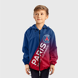 Ветровка с капюшоном детская ФК ПСЖ PARIS SAINT GERMAIN, цвет: 3D-черный — фото 2