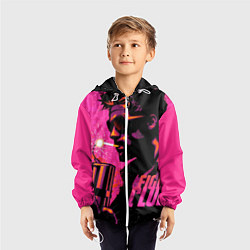 Ветровка с капюшоном детская Тайлер Дёрден с динамитом, цвет: 3D-белый — фото 2