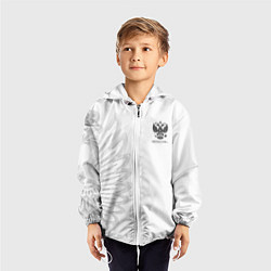 Ветровка с капюшоном детская Russia MSKSide - Colorless, цвет: 3D-белый — фото 2