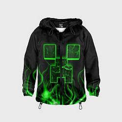 Детская ветровка MINECRAFT TEXTURE FIRE