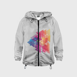 Детская ветровка Цветные треугольники