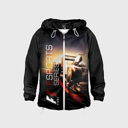 Ветровка с капюшоном детская FORMULA 1, цвет: 3D-белый