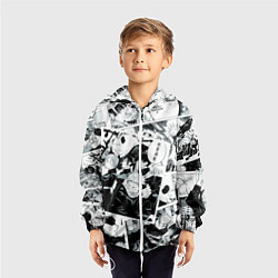 Ветровка с капюшоном детская Магическая битва Jujutsu Kaisen манга, цвет: 3D-белый — фото 2