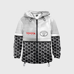 Ветровка с капюшоном детская Toyota Стальная решетка, цвет: 3D-черный