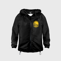 Ветровка с капюшоном детская GOLDEN STATE WARRIORS BLACK STYLE, цвет: 3D-черный