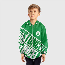 Ветровка с капюшоном детская Бостон Селтикс, Boston Celtics, цвет: 3D-белый — фото 2