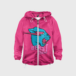 Детская ветровка Mr Beast Gaming Full Print Pink edition