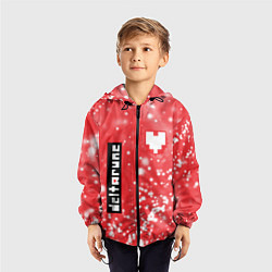 Ветровка с капюшоном детская DELTARUNE Частицы, цвет: 3D-черный — фото 2