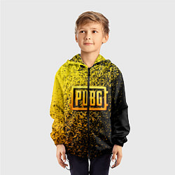 Ветровка с капюшоном детская PUBG - ПАБГ ОСКОЛКИ, цвет: 3D-черный — фото 2