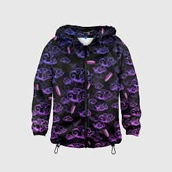 Ветровка с капюшоном детская ARCANE League Of Legends ТАТУИРОВКА JINX, цвет: 3D-черный