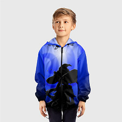 Ветровка с капюшоном детская МОНА АСТРОЛОГ MONA ГЕНШИН ИМПАКТ, цвет: 3D-черный — фото 2