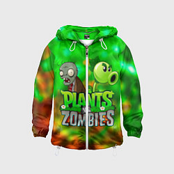 Детская ветровка Plants vs Zombies горохострел и зомби