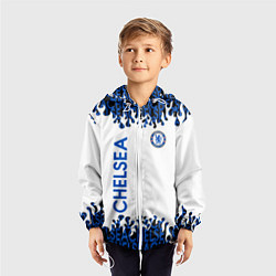 Ветровка с капюшоном детская Chelsea челси спорт, цвет: 3D-белый — фото 2