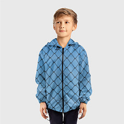 Ветровка с капюшоном детская Рабица, цвет: 3D-черный — фото 2