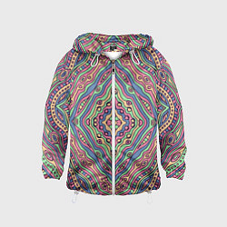 Детская ветровка Разноцветный узор Калейдоскоп Абстракция