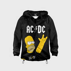 Детская ветровка AC DC ГОМЕР СИМПСОН SIMPSONS