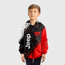Ветровка с капюшоном детская JEEP - Краска, цвет: 3D-черный — фото 2