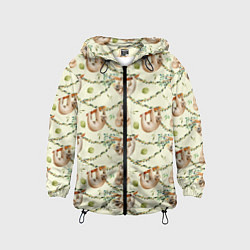 Детская ветровка Ленивцы висят на лианах