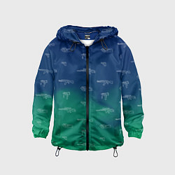 Детская ветровка Стволы автоматы паттерн