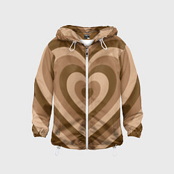 Детская ветровка Hearts brown