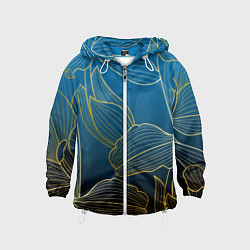 Ветровка с капюшоном детская Vanguard floral pattern, цвет: 3D-белый