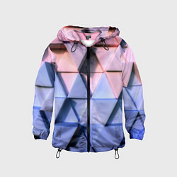 Ветровка с капюшоном детская Triangle gradient, цвет: 3D-черный