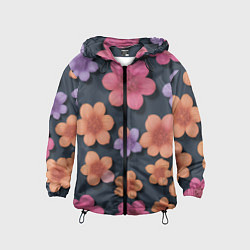 Детская ветровка Разноцветные ромашки