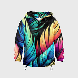 Детская ветровка Color feathers - neon