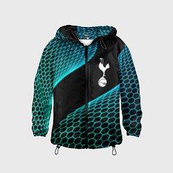 Ветровка с капюшоном детская Tottenham football net, цвет: 3D-черный