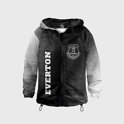 Ветровка с капюшоном детская Everton sport на темном фоне вертикально, цвет: 3D-черный