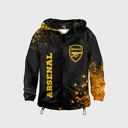 Детская ветровка Arsenal - gold gradient вертикально