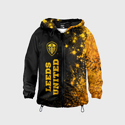 Детская ветровка Leeds United - gold gradient по-вертикали