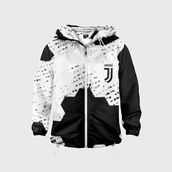 Детская ветровка Juventus hexagon black sport