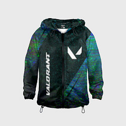 Детская ветровка Valorant glitch blue cybersport