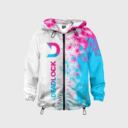 Детская ветровка Deadlock neon gradient style по-вертикали