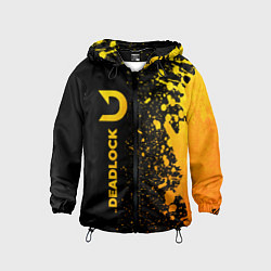 Ветровка с капюшоном детская Deadlock - gold gradient по-вертикали, цвет: 3D-черный