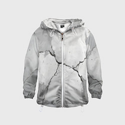 Ветровка с капюшоном детская Растрескавшийся бетон, цвет: 3D-белый