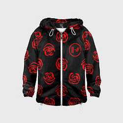 Детская ветровка Twenty one pilots rose pattern