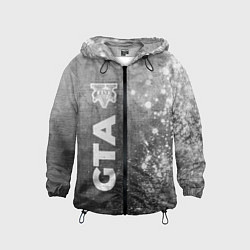 Ветровка с капюшоном детская GTA - grey gradient по-вертикали, цвет: 3D-черный