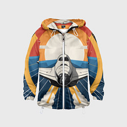 Детская ветровка Скоростной ретро самолет