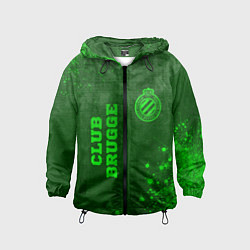 Детская ветровка Club Brugge - green gradient вертикально