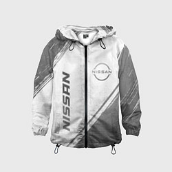Детская ветровка Nissan - white gradient вертикально