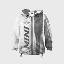 Ветровка с капюшоном детская Mini - white gradient по-вертикали, цвет: 3D-черный