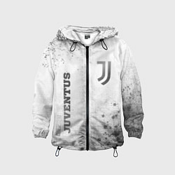 Ветровка с капюшоном детская Juventus - white gradient вертикально, цвет: 3D-черный