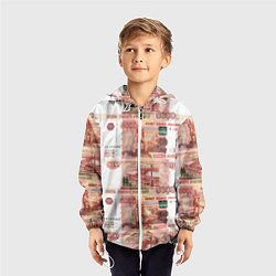 Ветровка с капюшоном детская 5 000 рублей, цвет: 3D-белый — фото 2