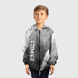 Ветровка с капюшоном детская Napoli - grey gradient вертикально, цвет: 3D-черный — фото 2