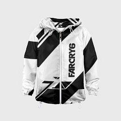 Ветровка с капюшоном детская Farcry6 геометрия полосы, цвет: 3D-белый