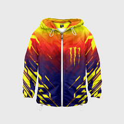 Детская ветровка Monster energy geometry yellow